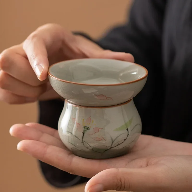 Loose Leaf Tea Infuser - Passoire à thé en céramique peinte