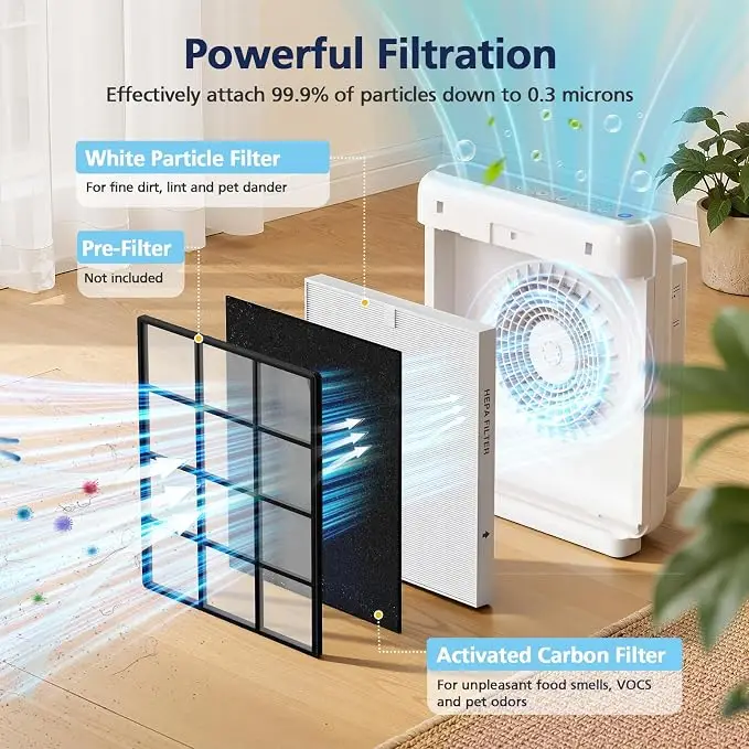 Ensemble de filtres HEPA et à  - Coway Air Purifier Ap-1512Hh avis et prix