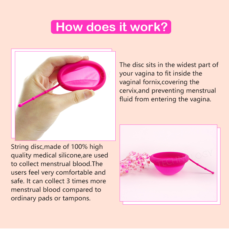 Disque menstruel féminin avec  - Menstrual Cup Silicone avis et prix